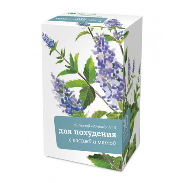 Алтай чай №3 Для похуд Кассия/Мята ф/п 2г №30