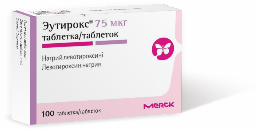 Эутирокс тбл 75мкг №100