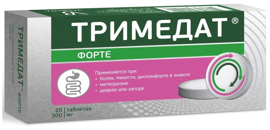 Тримедат форте тбл пролонг высв п/п/о 300мг №60