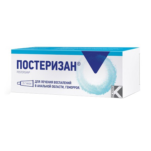 Постеризан мазь д/рект/наруж прим 25г