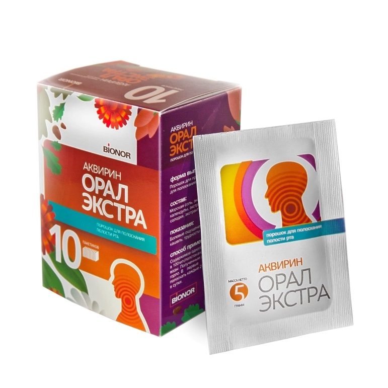 Аквирин Орал Экстра пор д/полоскания полости рта №10