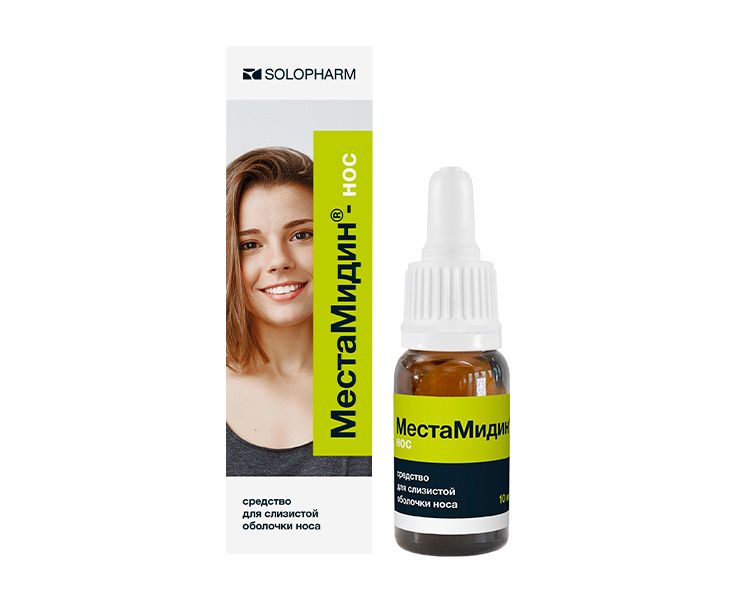 МестаМидин-нос средство д/слиз оболоч носа 10мл фл