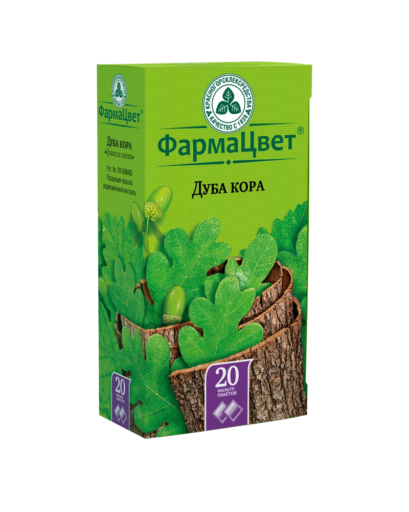 Дуба кора гранулы резано-прессованные ф/п 1,5г №20