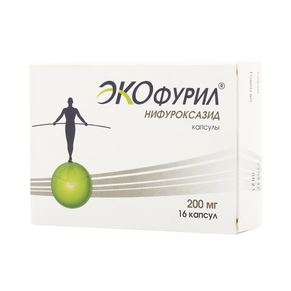 Экофурил капс 200мг №16