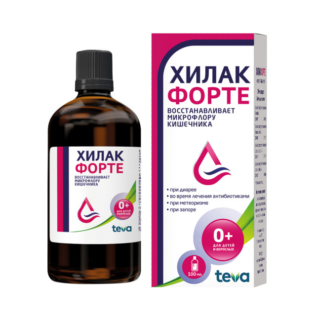 Хилак Форте капли д/пр внутрь 100мл