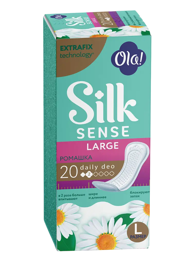 Ола Силк Сенс прокладки ежедн Дейли Део Ладж ромашка №20