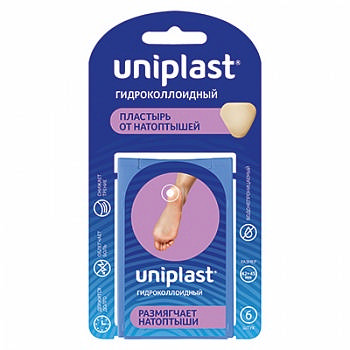 Унипласт пластырь гидроколл от натоптышей 42х45мм N6