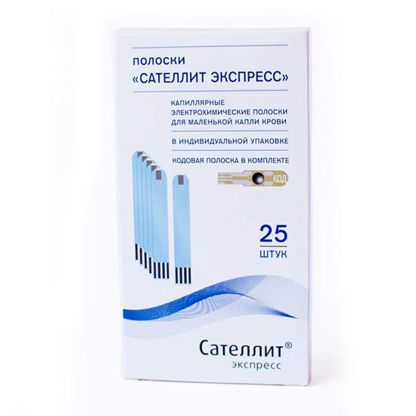 Сателлит Экспресс тест-полоски №25 ПКГ-03