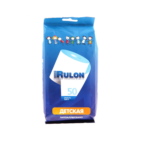 Мон рулон влажная туалетная бумага №50
