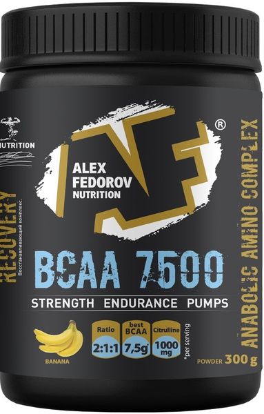 Алекс Федоров Нутришн BCAA Банан пор 7500мг 300г