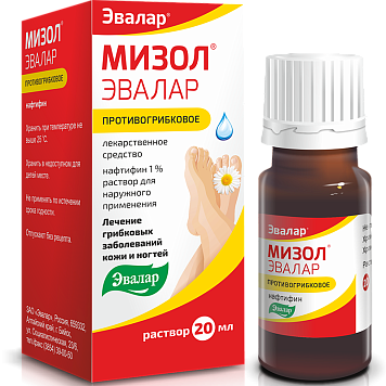 Мизол Эвалар р-р д/наружн примен 1% фл 20мл