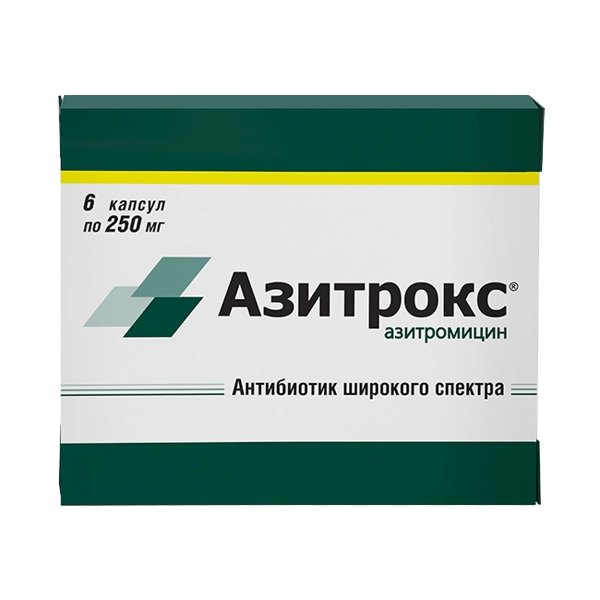 Азитрокс капс 250мг №6
