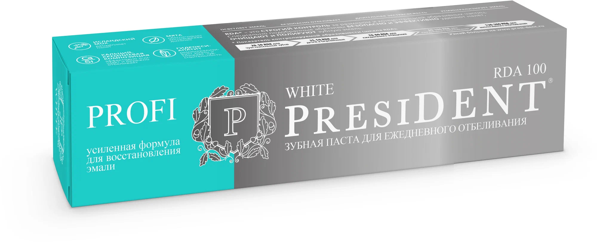 ПрезиДЕНТ Профи зуб паста Уайт 50мл