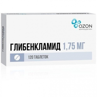 Глибенкламид тбл 1,75мг №120 яч конт 30*4
