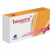 Тиолепта тбл п/п/о 600мг №30 банка