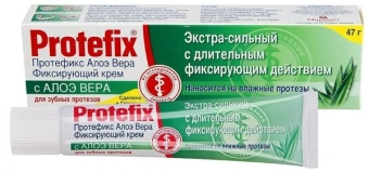 Протефикс крем д/фикс зуб прот экстра-сил Алоэ вера 40мл/47г