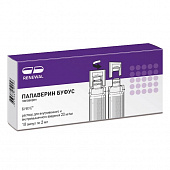 Папаверин буфус р-р в/в в/м 20мг/мл 2мл №10