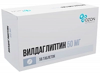 Вилдаглиптин тбл 50мг №56