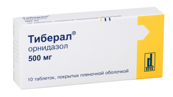 Тиберал тбл п/п/о 500мг №10