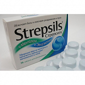 Стрепсилс с Ментолом и Эвкалиптом тбл д/расс №36