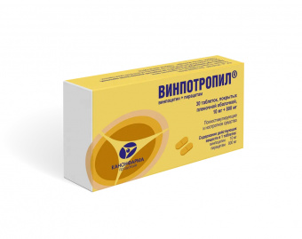 Винпотропил тбл п/п/о 10мг+800мг №30