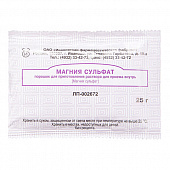 Магния сульфат пор д/р-ра д/пр внутрь 25г