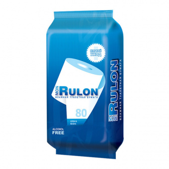 Мон рулон влажная туалетная бумага №80