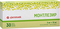 Монтлезир тбл п/п/о 5мг+10мг №30