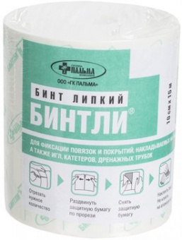 Бинтли Т бинт липкий неткан д/фикс повязок 10см х 15м