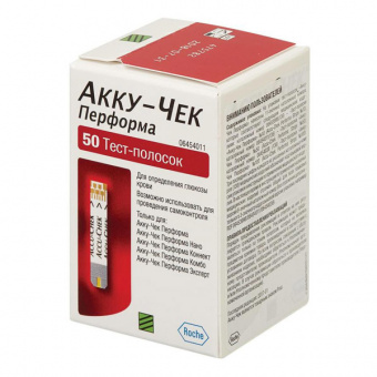 Акку-Чек Перформа тест-полоски №50