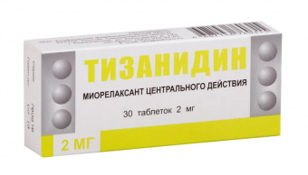 Тизанидин тбл 2мг №30