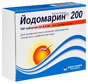 Йодомарин 200 тбл 0,2мг №100 блист 25*4 пач карт