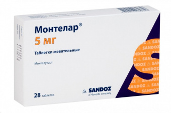 Монтелар тбл жев 5мг №28