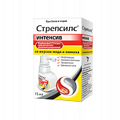 Стрепсилс Интенсив спрей д/мест прим дозир 15мл Мед/лимон
