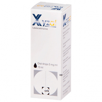 Ксизал капли д/пр внутрь 5мг/мл 10мл