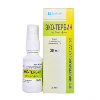 Эко-Тербин спрей д/наруж прим 1% 30мл