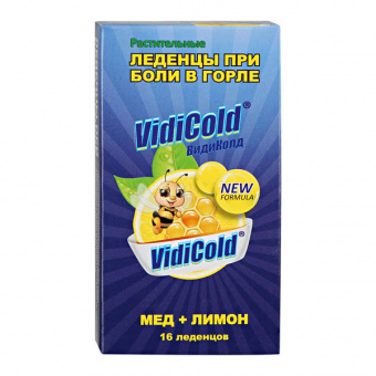 Видиколд леденцы Мед-лимон №16