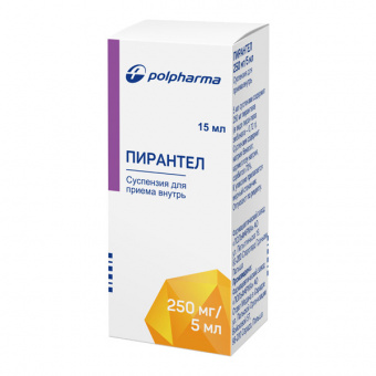 Пирантел сусп д/приема внутрь 250мг/5мл 15мл