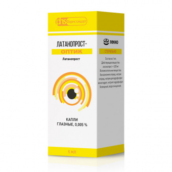 Латанопрост-Оптик капли гл 0,005% 5мл