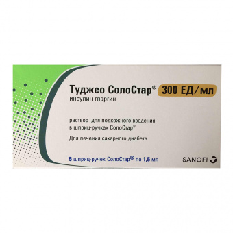 Туджео СолоСтар р-р п/к 300ЕД/мл 1,5мл №5 шпр-ручк