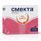Смекта пор д/сусп д/пр внутрь Клубника 3г 3,76г №30