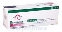 Пульмикорт сусп д/инг дозир 0,25мг/мл 2мл №20