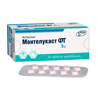 Монтелукаст ФТ тбл жев 5мг №30