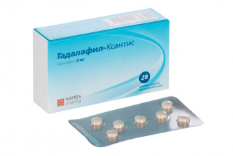 Тадалафил-Ксантис тбл п/п/о 5мг №28