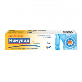 Нимулид гель д/наруж прим 1% 30г