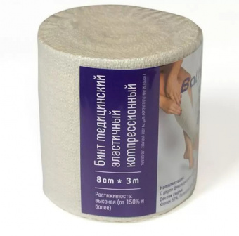 Балтик Медикал бинт мед эластичн компресс СР 8см х 3м