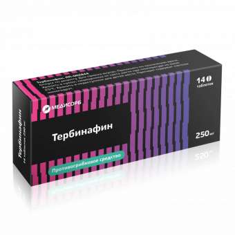 Тербинафин Медисорб тбл 250мг №14