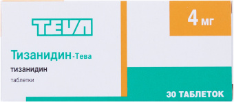 Тизанидин-Тева тбл 4мг №30