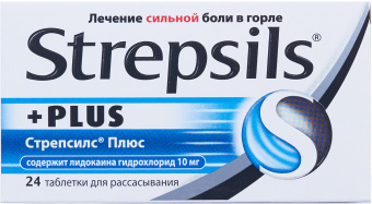 Стрепсилс Плюс тбл д/расс №24