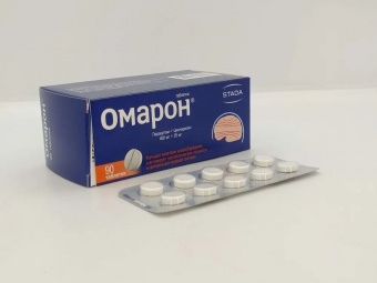 Омарон тбл 400мг+25мг №90